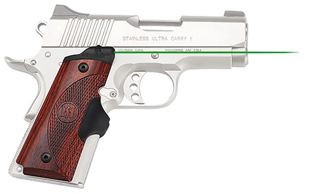 [610242007813] Crimson Trace LG902G Lasergrips Master Series 1911 Compact, Green Laser Rosewood