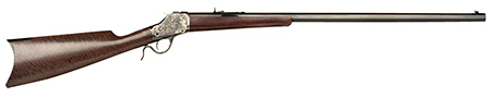 [814230011107] Cimarron CA885 1885 High Wall 38-55 Win 1 Shot, 30" Blued Octagon Steel Barrel, Color Case Hardened Steel Receiver, Satin Oiled Walnut Fixed Stock