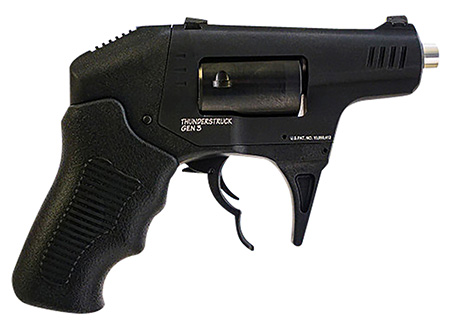 [810115913009] Standard Mfg S333GENIII Thunderstruck Gen III 22 WMR 8rd Shot 2.25" Black Double Barrel Black Hardcoat Anodized Aluminum Frame Black Cylinder Black Finger Grooved Polymer Grips