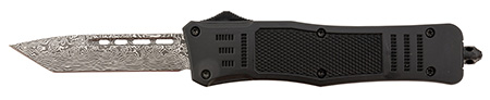 [766646409286] Steel River Knives T618BDT Spartan  Medium 3.25" Tanto Plain Black/Silver 440C SS Blade/ 4.50" Black Aluminum Zinc Alloy Handle