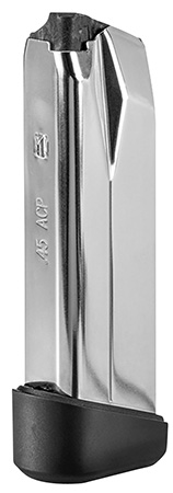 [845737017026] FN 20100735 545 Replacement Magazine 10rd 45 ACP Stainless Steel w/ Black Polymer Flush Floorplate Fits FN 545 Tactical