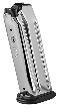 [845737016104] FN 20100733 510 Replacement Magazine 10rd 10mm Stainless Steel w/ Black Polymer Flush Floorplate Fits FN 510 Tactical
