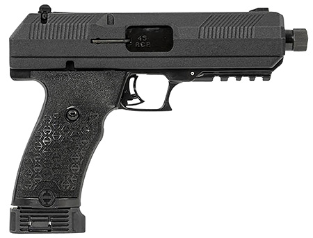 [752334900708] Hi-Point JHP45G2 JHP Gen2 45 ACP 9+1 4.50" Black Steel Threaded Barrel, Black Powder Coated Serrated Steel Slide, Black Polymer Frame w/Picatinny Rail, Black Polymer Grip
