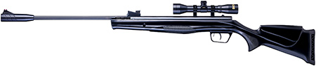 [026785116163] Beeman 10616GP Sportsman Combo Gas Ram 177 Pellet 1rd, Black, Fixed Synthetic Stock, Fiber Optic Sights, 4x32mm Scope