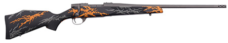 [747115451470] Weatherby VYH65CMR2B Vanguard Compact Hunter 6.5 Creedmoor 4+1 20", Tungsten Gray Barrel/Rec, Black w/Gray  &  Orange Sponge Accents Monte Carlo Stock, Accubrake Muzzle Brake