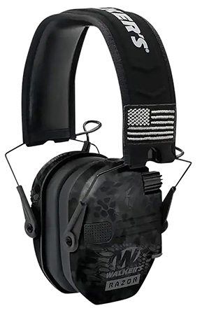 [888151014899] Walker's GWPRSEMPATKPT Razor Patriot Slim Muff 23 dB Over the Head Kryptek Highlander/Black Polymer