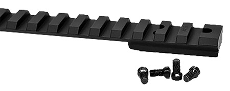 [656813113750] Warne V484M Vapor Picatinny Rail Black Anodized Ruger American Short Action, 0 MOA