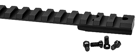 [656813113798] Warne V48915MOA Vapor Picatinny Rail Black Anodized Aluminum Ruger American Rimfire, 15 MOA