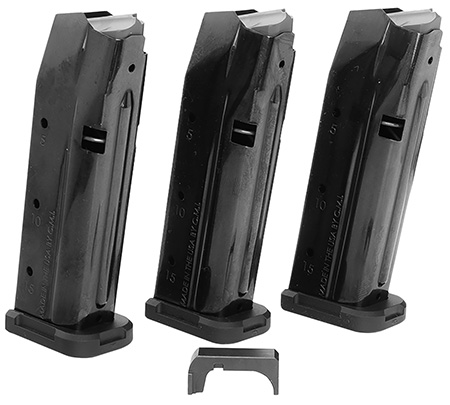 [850029545811] Shield Arms S15COMBOG33M1C S15 Magazine Gen 3 Combo 15rd 9mm Luger Compatible w/Glock 43X/48 Black Steel 3 Pack