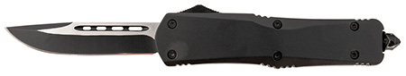 [766646410282] Steel River Knives T624BDP Spartan  3.75" Drop Point Black/Silver 440C SS Blade 5.5" Black Aluminum Zinc Alloy Handle
