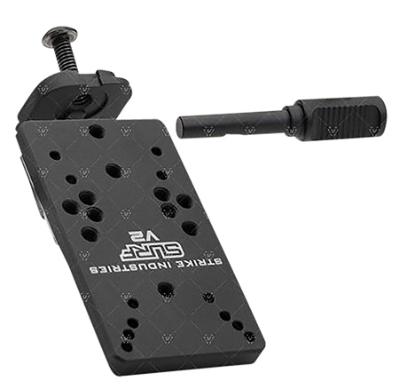 [793811766509] Strike Industries GSURFV2 Scorpion Universal Reflex Mount for Glock Version 2  Black Anodized