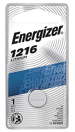 [039800085127] Energizer 46730071 1216 Battery  Lithium Coin 3.0 Volt, Qty (72) Single Pack