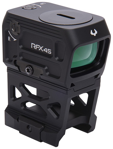 [754003936414] Viridian 9810052 RFX45 Pro Black Anodized 1 x 24 mm x 15.5 mm 5 MOA Green Dot ACRO/RMR/Glock MOS/Picatinny Mounts