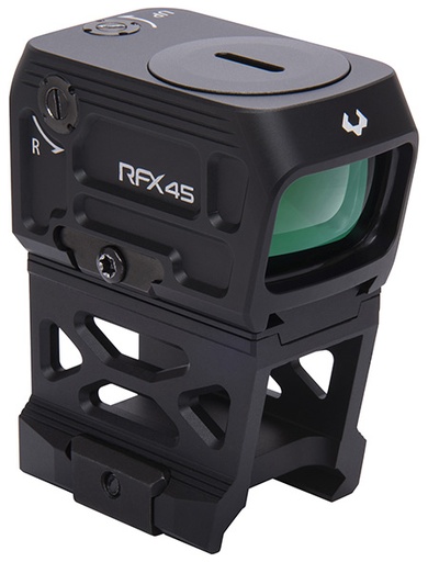[754003936810] Viridian 9810060 RFX45  Black Anodized 1 x 24 mm x 15.5 mm 5 MOA Green Dot ACRO/Picatinny High 1/3 Cowitness Mount