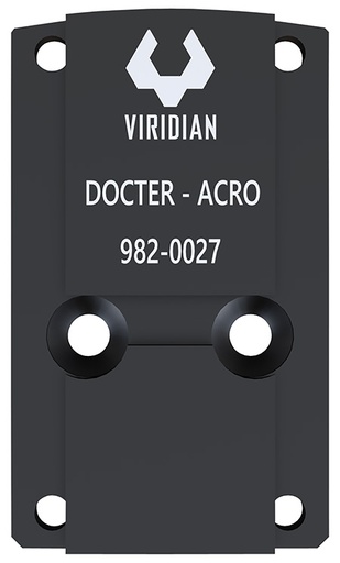 [754003936445] Viridian 9820027 RFX45 Docter Mounting Adapter  Black Anodized