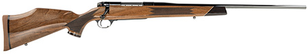 [747115440863] Weatherby MDX01N243NR2O Mark V Deluxe Full Size 243 Win 4+1 22" High Gloss Blued Fluted Barrel, High Gloss Blued Drilled  &  Tapped Steel Receiver, Gloss AA Walnut Fixed Stock