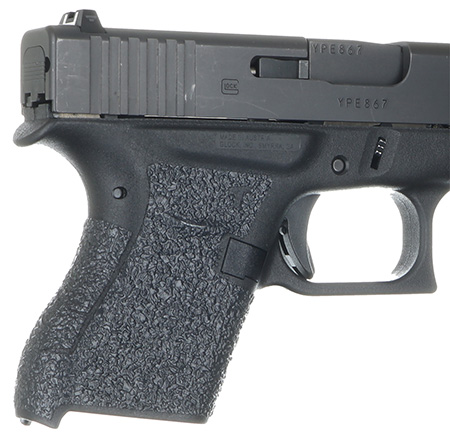 [812308025650] Talon Grips EV04R Adhesive Grip  Textured Black Rubber, Fits Glock 42/43