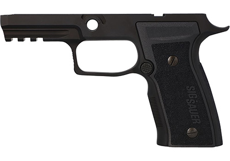 [798681686391] Sig Sauer 8901514 P320 Grip Module AXG Carry, 9mm Luger/40 S&W/357 Sig, Black Aluminum Medium Grip Frame, Polymer Grip Panels, Fits Sig P320 (Non-Manual Safety)