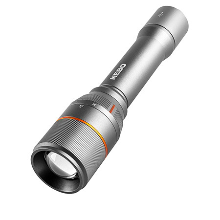 [645397937517] NEBO NEBFLT0021 Davinci 3500 Flashlight  Gray 70/700/3500 Lumens White LED