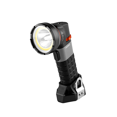 [645397002444] NEBO NEBSPT1004 Luxtreme SL25R Spotlight  Black 30/300/500 Lumens White LED/Red Flood
