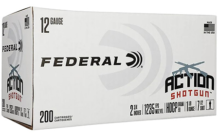 [50004544691347] Federal AS12H75 Action Shotgun  12Gauge 2.75" 1 1/8oz 7.5Shot 200 Per Box/1 Case