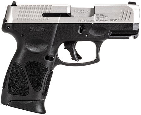 [725327634324] Taurus 1G3C4039 G3C  Compact Frame 40 S&W 10+1 3.26" Matte Stainless Steel Barrel, Serrated Stainless Steel Slide, Black Polymer Frame w/Picatinny Rail, Black Polymer Grip