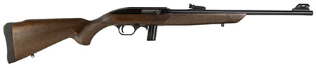 [754908316106] Rossi RS22L1811WD RS22  Full Size 22 LR 10+1 18" Matte Black Steel Barrel, Matte Black Receiver, Fixed Hardwood Stock