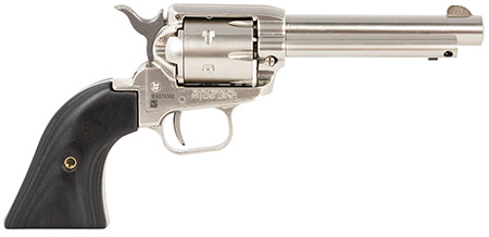 [727962708613] Heritage Mfg RR22NI4BW Rough Rider  22 LR 6 Shot, 4.75" Black Nitride Steel Barrel, Black Nitride Zinc Alloy Frame, Black Cylinder, Black Laminate Grip, Manual Safety, Exposed Hammer