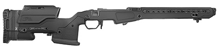 [682157400539] Mdt Sporting Goods Inc 105379BLK JAE-700 G4  Black Anodized Aluminum, Adj. Cheekrest, Interchangeable Grips, Full Length M-LOK Rail, Adj. Mag Well, Removable Panels, Rubber Palm Rest, QD Sling Cups