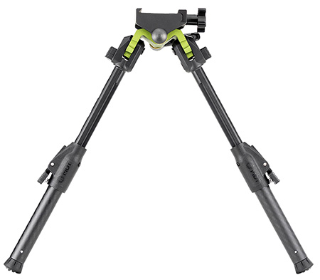 [682157406494] Mdt Sporting Goods Inc 105560GRN GRND-POD  Green/Black 4.50"-9" Carbon Fiber/Aluminum, Adj. Throw Lever, 4 Leg Postitions, Fits Picatinny Rail