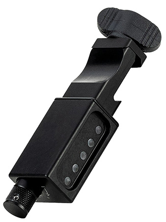 [682157410323] Mdt Sporting Goods Inc 107202BLK LRA Send iT Electronic Level  Picatinny Rail Attachment, Black Aluminum, 5 Color LEDs, Adj. Brightness, Weather Resistant