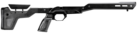 [682157404353] Mdt Sporting Goods Inc 104999BCF HNT26 Chassis Carbon Fiber Furniture, Aluminum Base, Folding Stock with Adj. Cheekrest, M-LOK Forend, QD Sling Mounts, AR-Style Grip Fits Short Action Remington 700