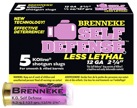 [030128121530] Brenneke SL122SDLL Self Defense  12Gauge 2.75" 1/3oz Sabot Slug Shot 5 Per Box/50 Case