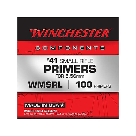 [020892300491] Winchester Ammo WMSRL Primers #41 Small Rifle 5.56x45mmNATO/1000Rds