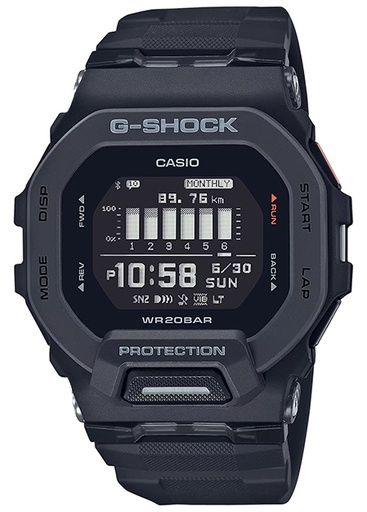 [889232306254] G-shock/vlc Distribution GBD2001 G-Shock Tactical Black Stainless Steel Bezel 145-215mm