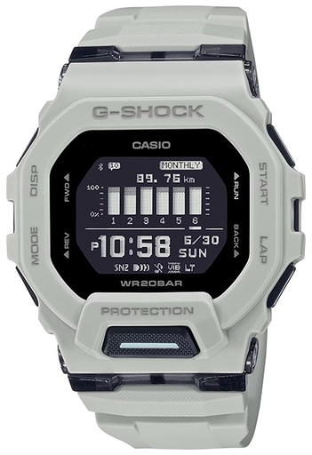 [889232322032] G-shock/vlc Distribution GBD200UU9 G-Shock Tactical White Stainless Steel Bezel 145-215mm