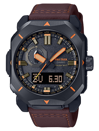 [889232334912] G-shock/vlc Distribution PRW6900YL5 Casio Pro Trek Black/Brown Size 145-215mm Features Digital Compass