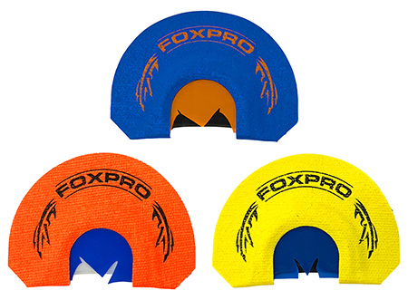 [831621010204] Foxpro CSSPURTKRCOMBO Spurtaker Combo Diaphragm Call Attracts Turkey Blue/Orange/Yellow 3 Pack