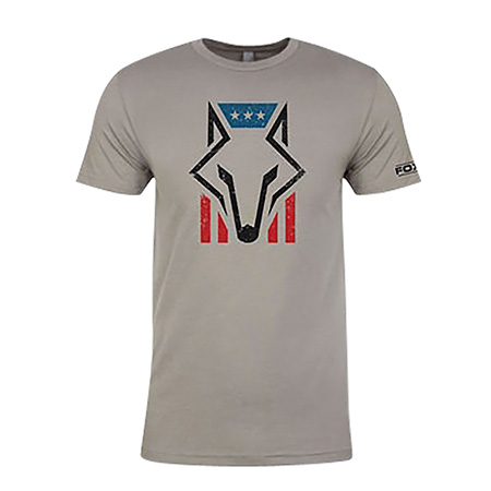 [831621008775] Foxpro FHFGM Foxhead Flag Gray Cotton/Polyester Short Sleeve Medium