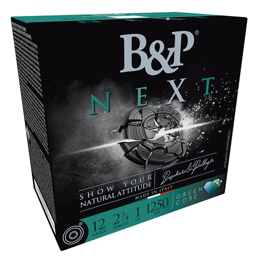 [878122008170] B & P 12B1NX75 Next  12Gauge 2.75" 1oz 7.5Shot 25 Per Box/10 Case