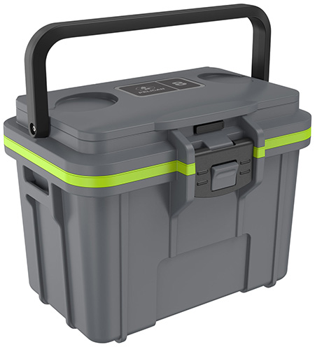 [019428182847] PELICAN 8Q-1-DKGRYEGRN 8QT ELITE COOLER GRY/GRN