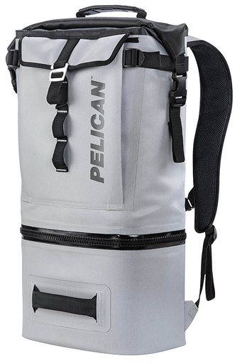 [019428165529] PELICAN SOFT-CBKPK-LGRY 19QT BKPACK COOLER