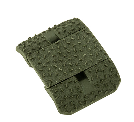 [840815145219] Magpul MAG1365-ODG Rail Covers Type 2 Half Slot for M-LOK, OD Green Aggressive Textured Polymer