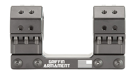 [791154083819] Griffin Armament SM1425H30MM SPRM Scope Mount/Ring Combo Black Anodized