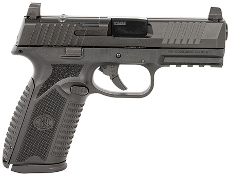 [845737015633] FN 66101381 510 MRD Full Size 10mm Auto 10+1, 4.10" Black Target Crown Steel Barrel, Black PVD Optic Cut/Serrated Steel Slide  &  Polymer Frame w/Picatinny Rail, Ambidextrous