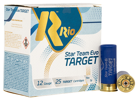 [8435101643436] Rio Ammunition STT32LR8 Team Target  12Gauge 2.75" 1 1/8oz 8Shot 25 Per Box/10 Case