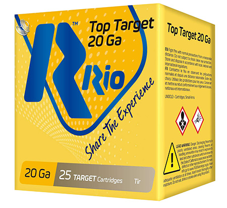 [8435101623261] Rio Ammunition TT209 Top Target  20 Gauge 2.75" 7/8 oz 9 Shot 25 Per Box/ 10 Case