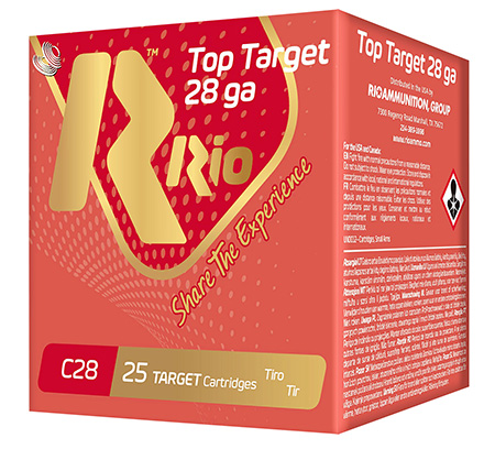 [8435101621762] Rio Ammunition RC288 Top Target  28 Gauge 2.75", 3/4 oz 8 Shot, 25 Per Box/10 Cs