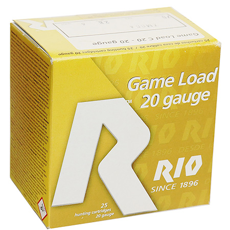 [8435101624961] Rio Ammunition RC20MGN6 Game Load  20Gauge 3" 1 1/4oz 6Shot 25 Per Box/10 Case