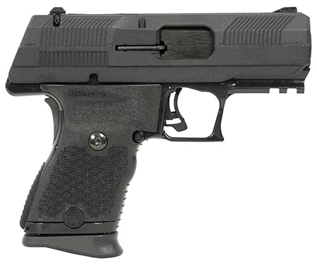 [752334900890] Hi-Point YC9NTB YC9  9mm Luger 10+1 3.93" Black Steel Barrel, Black YC9 Styled/Serrated Slide, Black Polymer Frame w/Picatinny Rail, Black Plastic Grips